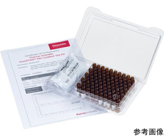 Thermo　Fisher　Scientific SureSTARTバイアル（品質証明書付き/洗浄） 2.0mL 褐色 （青色キャップ/ス..