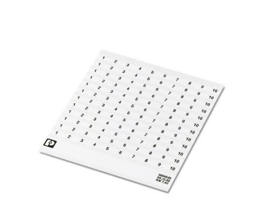 フエニックス・コンタクト 0804549：0061 SK マーカーカード for use with 端子台 粘着剤 1袋(10個入) 0804549:0061 1袋(10個入)