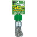 柳瀬 六角軸ブラシ エンド型 ステンレス 25×33×6.35mm 1箱(10個入) BDSE25 1箱(10個入)(4)