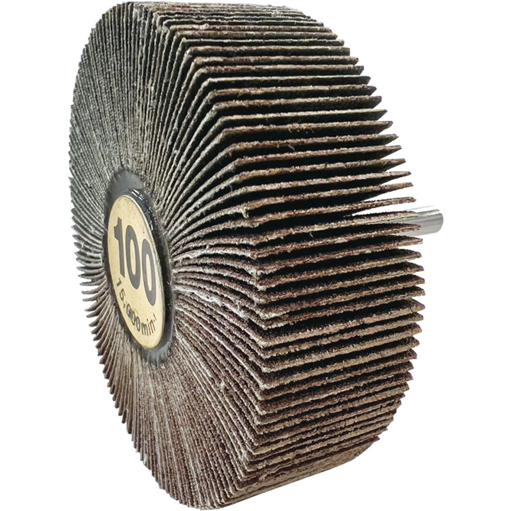 柳瀬 ムゲン軸付フラップ 80×30×6mm #120 1箱(5個入) MF80307 1箱(5個入)