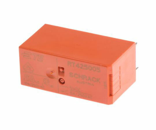 TE Connectivity リレー 5V dc 2c接点 8 A 基板実装 RT2 RT425005 1個
