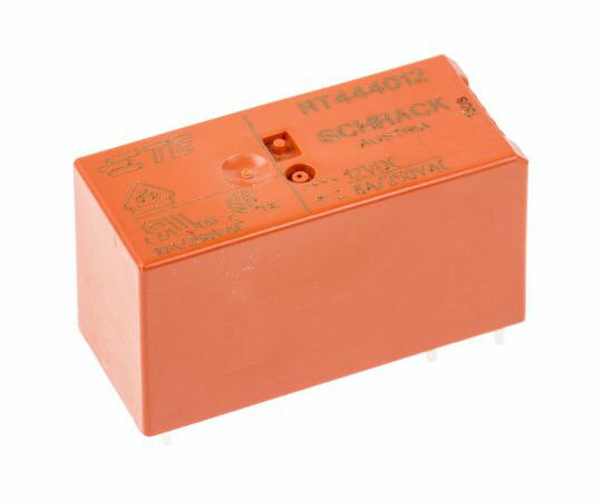 TE Connectivity リレー 12V dc DPNO 8 A 基板実装 RT2 RT444012 1個