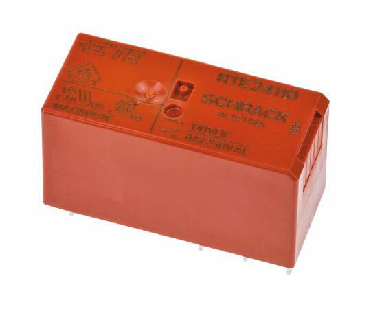 TE Connectivity リレー 110V dc 2c接点 8 A 基板実装 1箱（20個入） RTE24110 1箱(20個入)