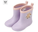 スケーター ワッペン付き レインブーツ 15cm Bear Cafe 672095 1足