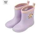 スケーター ワッペン付き レインブーツ 16cm Bear Cafe 672118 1足