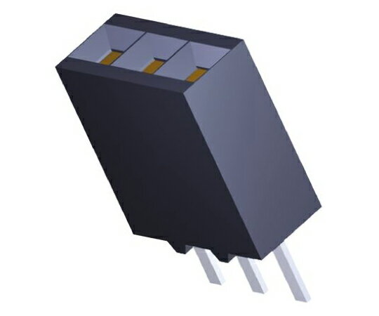 TE　Connectivity 基板接続用ソケット AMPMODU Mod II シリーズ 2.54mm 3 極 1 列 ストレート 1セット（74個入） 5-534237-1 1セット(74個入)