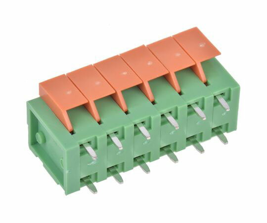 TE　Connectivity 基板用端子台 Buchananシリーズ 5.08mmピッチ 1列 6極 緑 1袋（600個入） 1776260-6 1袋(600個入)