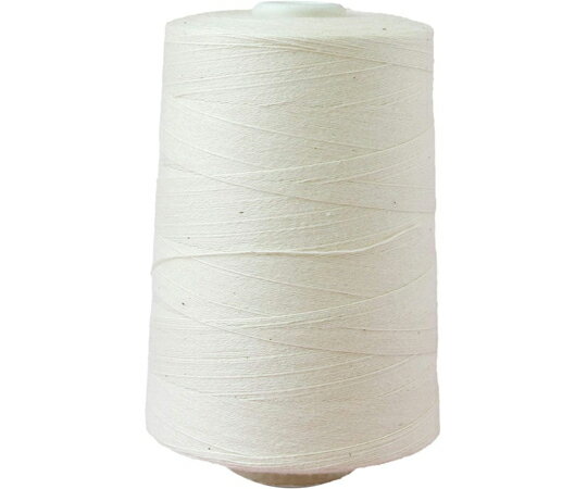 日本紐釦貿易 しつけ糸スプール巻【特大】 30番手 約3370m巻 生成 F2-41 1巻