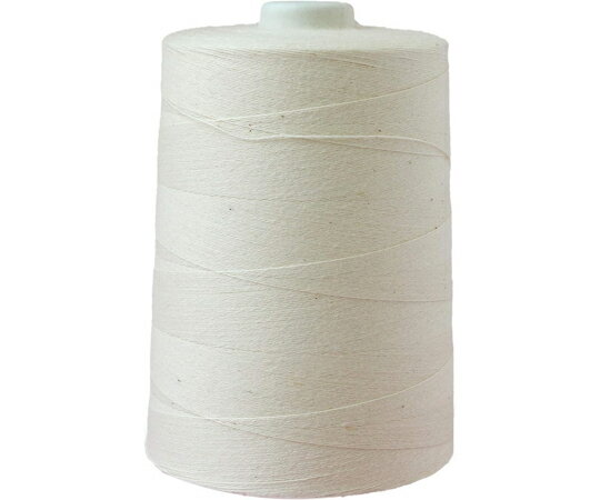 日本紐釦貿易 しつけ糸スプール巻【特大】 40番手 約4100m巻 生成 F2-42 1巻