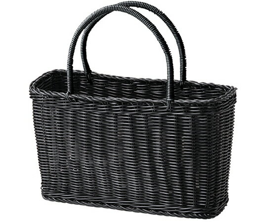 ちどり産業 抗菌湯かご カゴバッグ スリムタイプ ブラック 91-16BK 1個