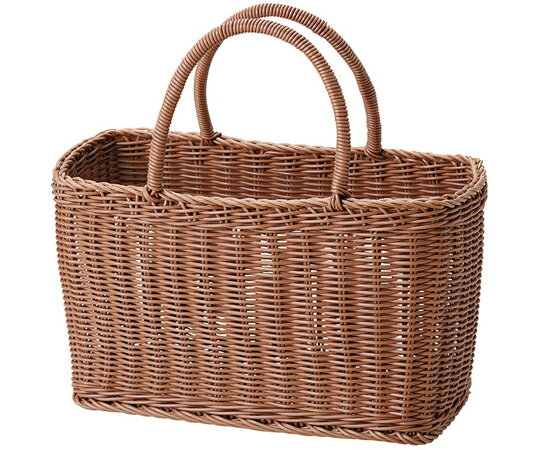 ちどり産業 抗菌湯かご カゴバッグ ワイドタイプ ブラウン 91-17BR 1個