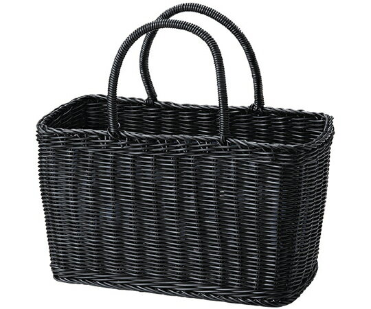 ちどり産業 抗菌湯かご カゴバッグ ワイドタイプ ブラック 91-17BK 1個