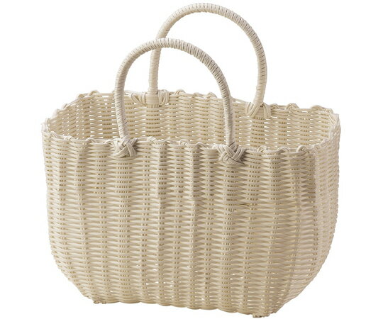 ちどり産業 カラフル湯かご 抗菌カゴバッグ ベージュ 91-10BE 1個