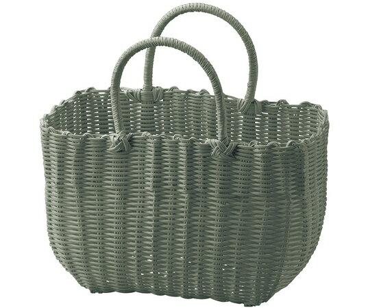 ちどり産業 カラフル湯かご 抗菌カゴバッグ モスグリーン 91-10MG 1個