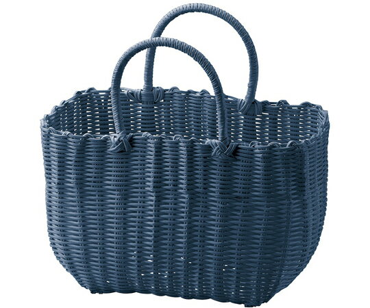 ちどり産業 カラフル湯かご 抗菌カゴバッグ ネイビー 91-10NV 1個