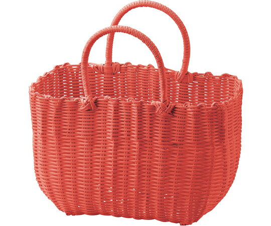 ちどり産業 カラフル湯かご 抗菌カゴバッグ レッド 91-10RE 1個