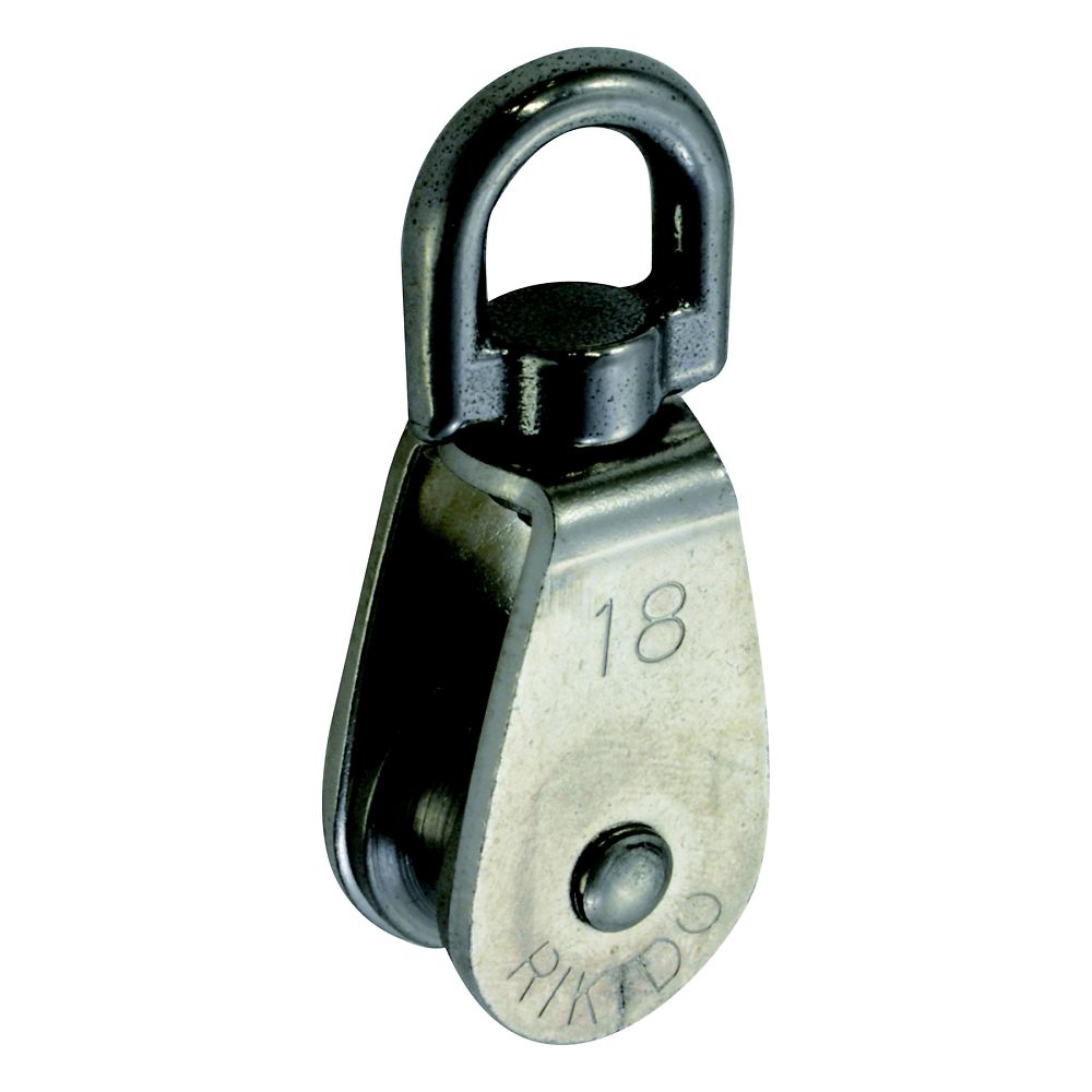 八幡ねじ ステンレスブロック滑車 R18-S 1個