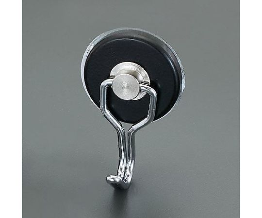 アズワン φ38mm/30kg マグネットフック（スイベル式/黒） EA781ET-10A 1個