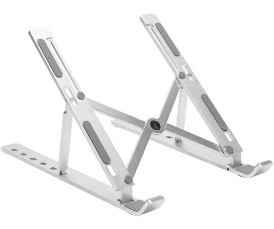 トライメイト ノートパソコン＆タブレットスタンド アルミ合金製 コンパクト 折りたたみ式 専用ポーチ..