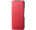 エレコム らくらくスマートフォン a/らくらくスマートフォン Lite(MR01)用レザーケース レッド PM-F243PLFURD 1個