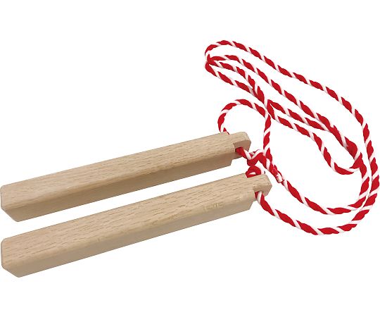 全音楽譜出版社 拍子木（紅白ひもつき） 1個