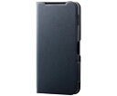 エレコム AQUOS sense9(SH-53E)用レザーケース 手帳型 UltraSlim 薄型 磁石付き ネイビー PM-S244PLFUNV 1個