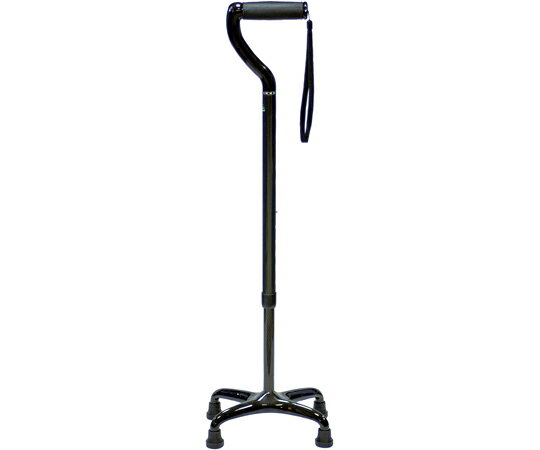 【非課税】島製作所 四点杖 オールカーボン四点式 ミドルタイプ カーボン柄グレー 1個 73C-3