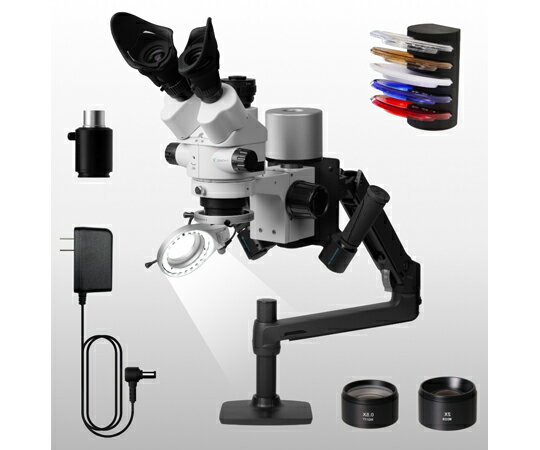 マイクロネット (MyDesk)(USBカメラ専用)同時3視野ズーム式実体顕微鏡 三太T-GP（アーム式）（フルセッ..