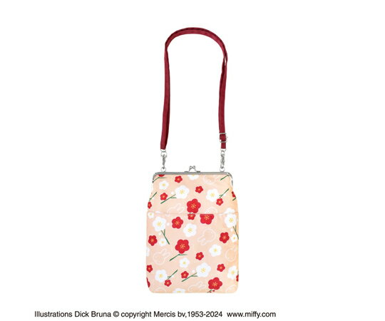 セントレディス ミッフィー御朱印帳ポーチ（がま口）梅 1個 ST-CNMF0004