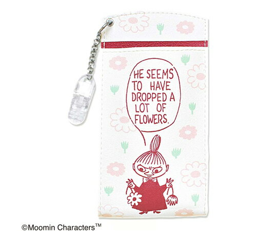 セントレディス ムーミン 胸ポケット用ペンケース FLOWER ルビーレッド 1個 ST-CNM0008