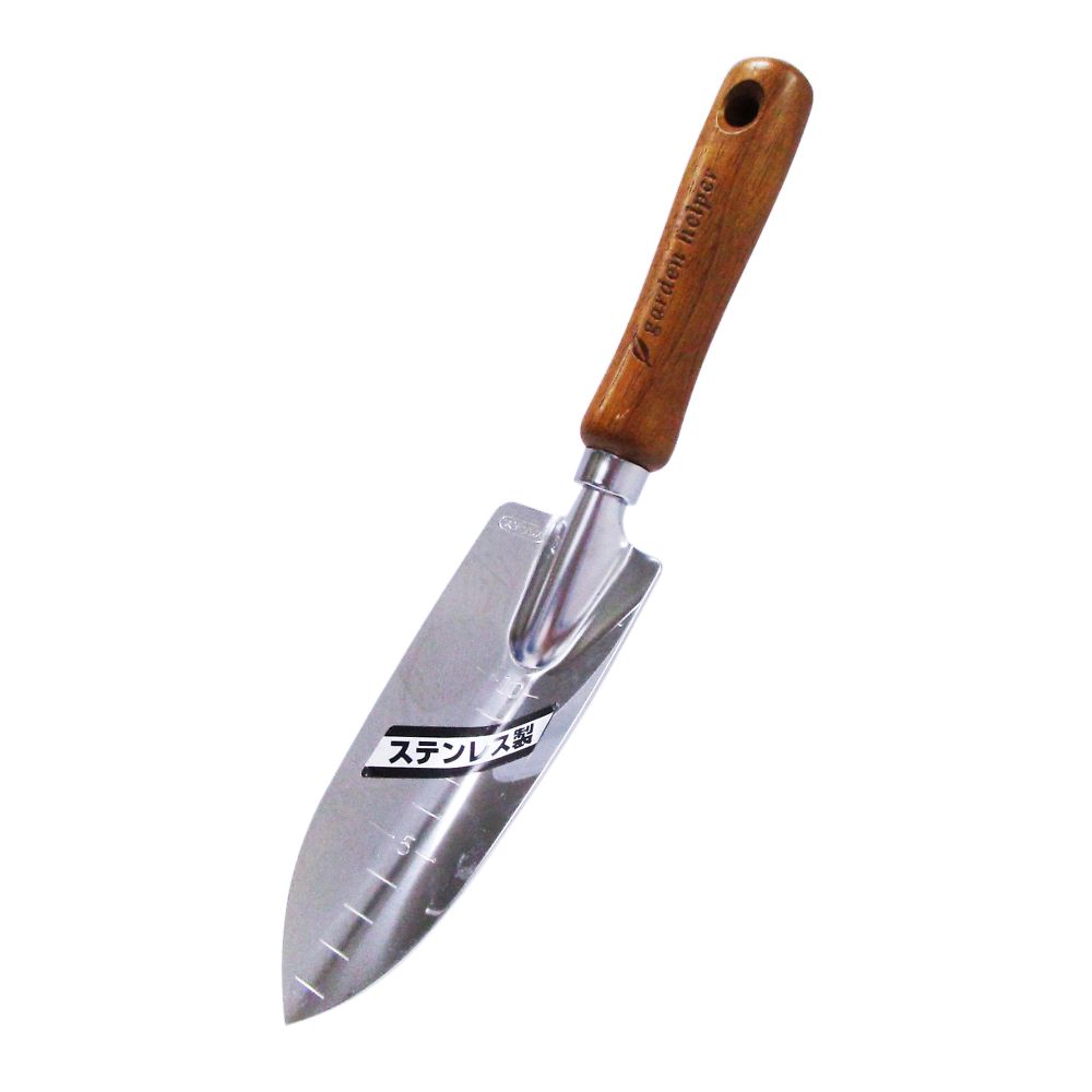 WIZ'A(アークランドサカモト) ステンレス木柄移植鏝 細 1本 721134