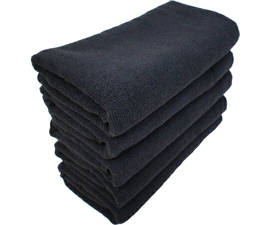 小野商事 フェイスタオル 5枚入 スレン染め ブラック 240匁 1袋(5枚入) AG1630