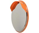 信栄物産 クリアコートミラー(超親水性)φ600mm オレンジ 1個 SC-6H