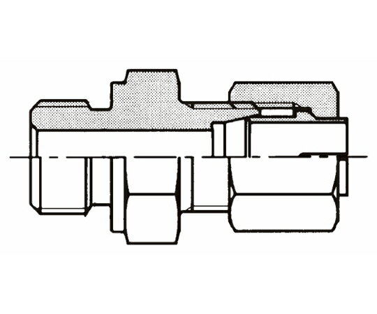 イハラサイエンス NE形鋼管用くい込み継手 平行ねじコネクタ（Oリング、ボンデットシール用） KCO 10mm 1個 KCO10-040E