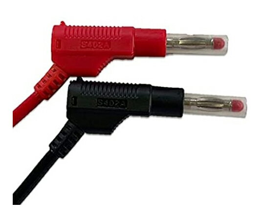 Joman スタック可能保護カバー付き両端バナナプラグ 4mm 25cm 赤黒1本ずつ 1台 S402A-0.25-RK1