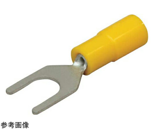 ニチフ 環境配慮形絶縁被覆付Y形端子 1袋(100個入) 1袋(100個入) TMEX 0.3Y-4N-GRN