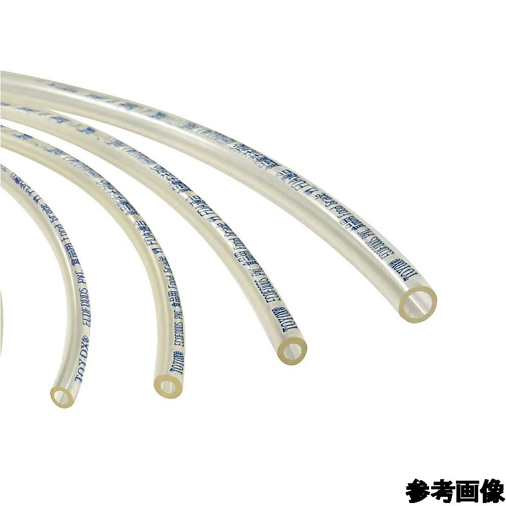 トヨックス ポジティブリスト制度適合品 食品用ローラーポンプチューブ（塩ビ製）エコフーズPVC 18.0×24.0mm 20m 1巻 EF-18030
