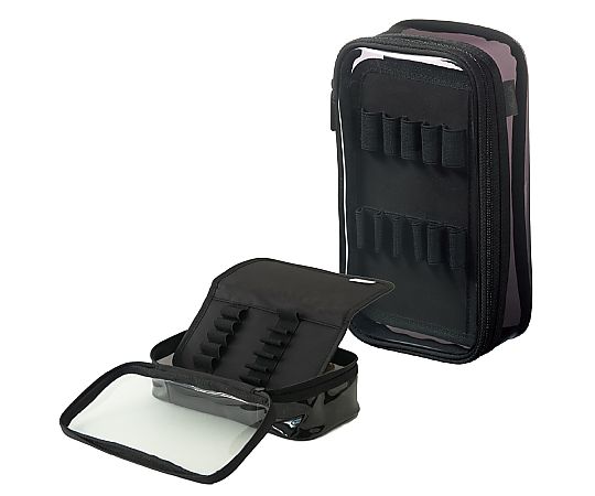 LIHITLAB XCOA リバーシブルクリヤーペンケース スモークブラック 1個 A3800-24