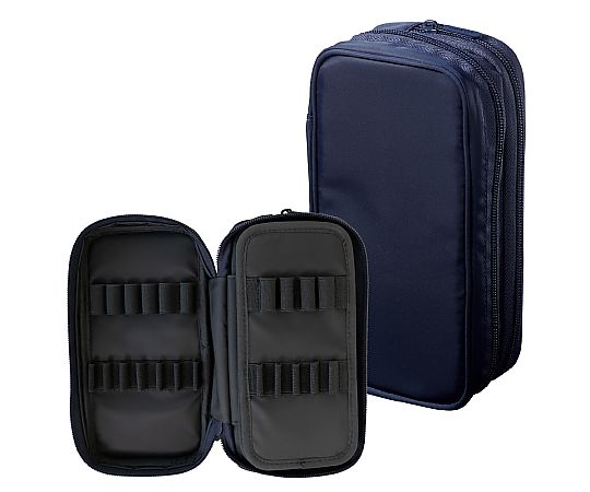 LIHITLAB XCOA スプレッドダブルペンケース ミッドナイトネイビー 1個 A3801-11