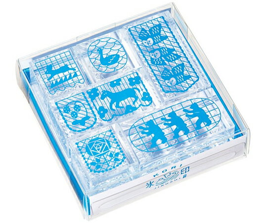 キングジム 透明スタンプ「氷印」フラッグセット 1セット（6個入） 1セット(6個入) CLSS-001