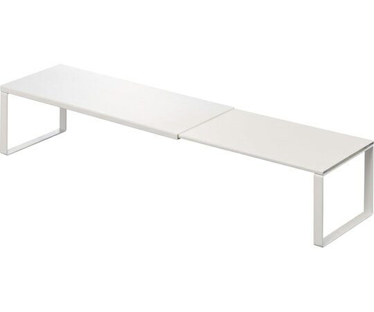 山崎実業 伸縮洗濯機排水口上ラック プレート ホワイト 1個 4969