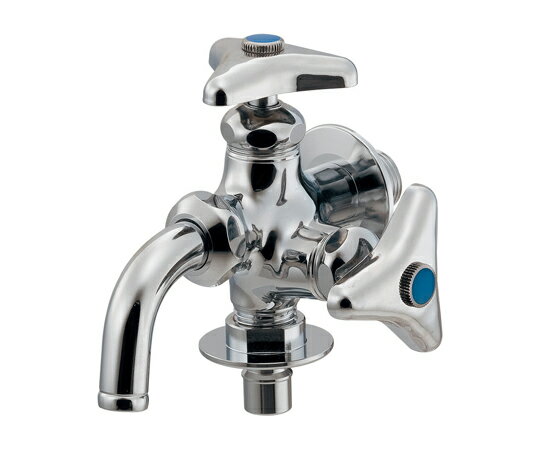 カクダイ PJ1/2" 洗濯機用双口横水栓 1個 EA468CF-36