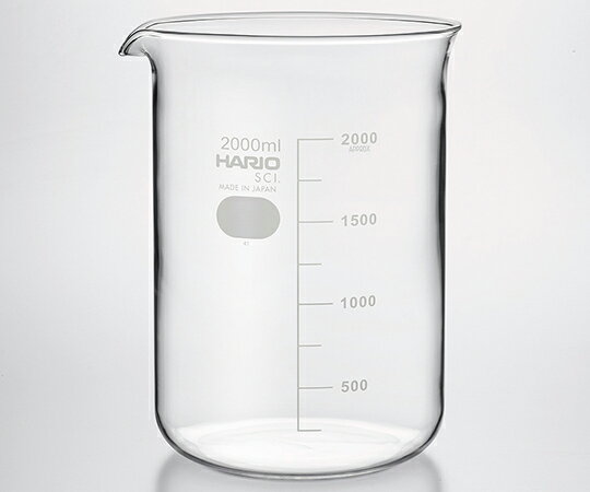 HARIO ビーカー　2000mL　6個入 B-2L SCI 1箱(6個入)