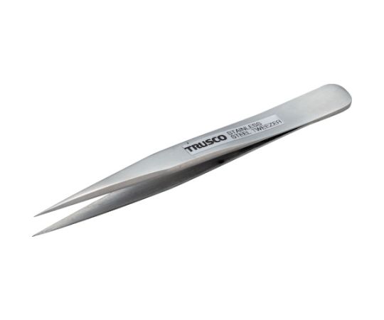 トラスコ中山 高精度ステンレス製ピンセット 110mm 先細小型 TSP-73 1本