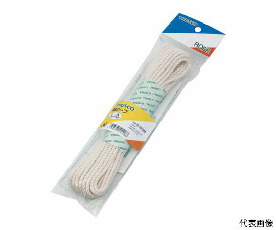 トラスコ中山 綿ロープ　3つ打　線径6mmX長さ10m R-610M 1巻