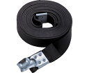 トラスコ中山 ゴムロープ金具付 幅20mmX長さ1.5m 1Pk(袋)=10本入 GR-2015K 1パック(10本入)