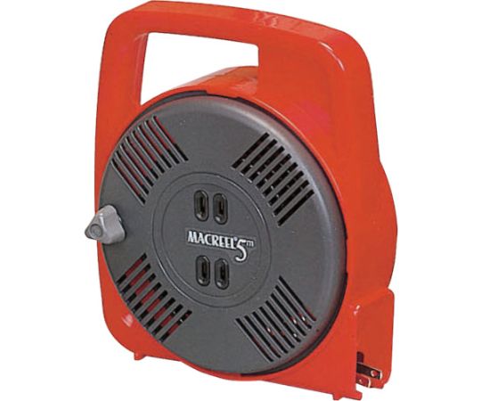 ハタヤリミテッド マックリール　単相100V　5m　手動巻　レッド MS-5-R 1台