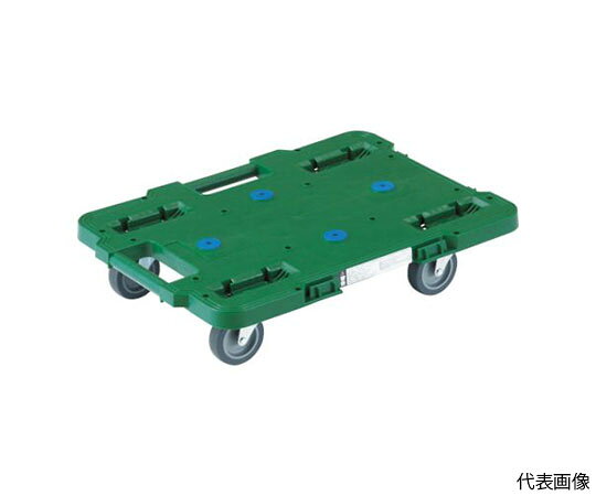 トラスコ中山 ルートバン　400X600　4輪自在　緑 MPB-600J-GN 1台