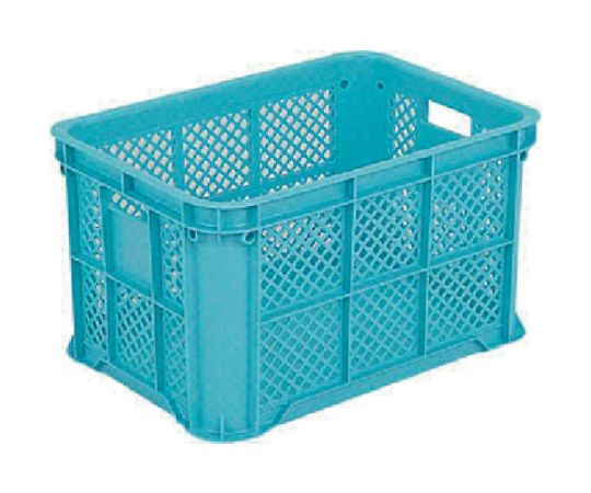 サンコー（三甲） スタッキングコンテナー 104802 サンテナーB#50（ミミナシ、2持手、2印刷面）ライト..