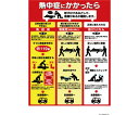 ツクシ工房 熱中症対策ポスター 熱中症にかかったら CN13 1枚
